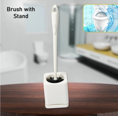 Round Toilet Brush With Holder Wall Mounted