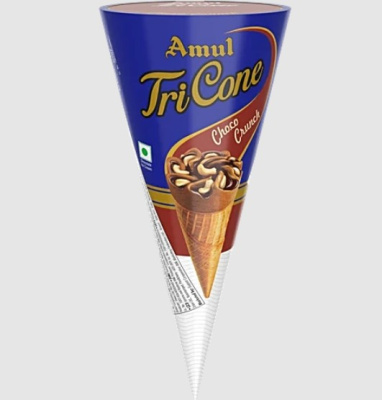 Amul Tricone Dark Chocolate Choco Crunch 120ml