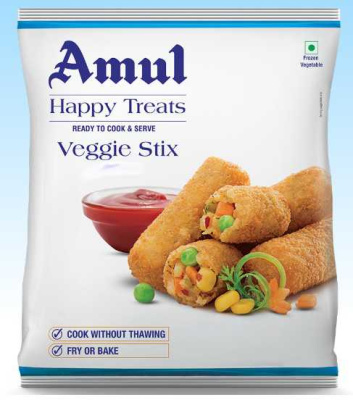 Amul Happy Treats Veggie Stix 5pcs Loose Pack 