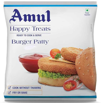 Amul Veg Burger Patty Happy Treats 5pcs Loose Pack